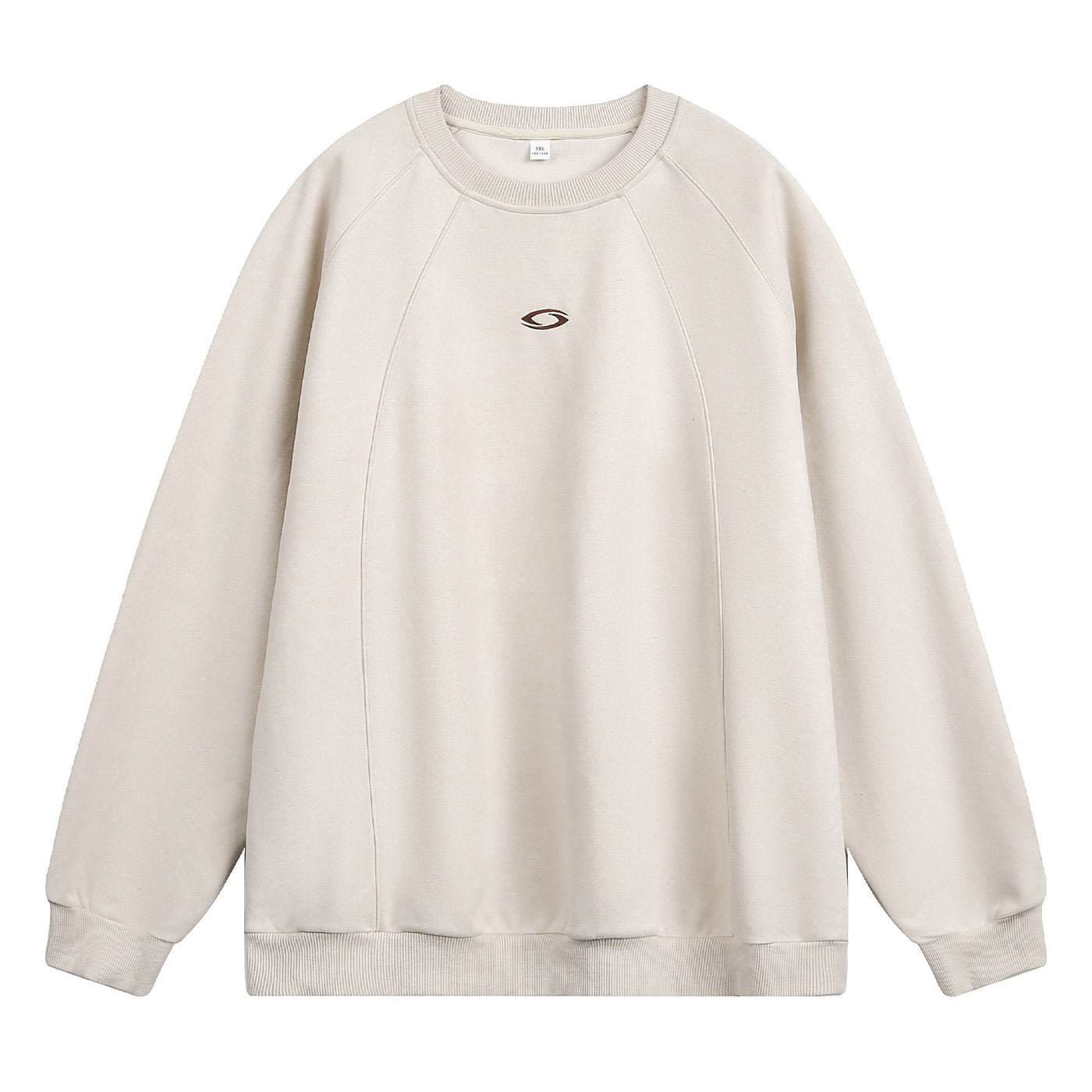 Faux Suede Texture Heavy Round Neck Sweater For Men