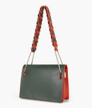 Luxe Archive's  Army green loop strap shoulder bag