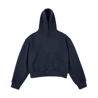Short Chinese Cotton Composite Silver Fox Velvet Hooded Sweater