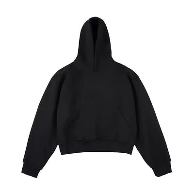 Short Chinese Cotton Composite Silver Fox Velvet Hooded Sweater