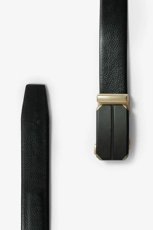Men’s Automatic Ratchet Buckle Leather Belt