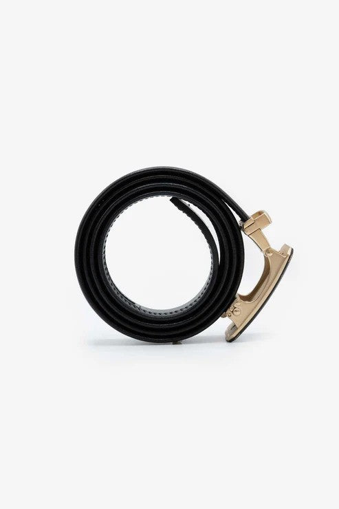 Men’s Automatic Ratchet Buckle Leather Belt